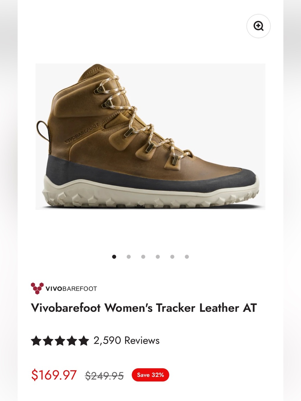 Vivobarefoot Women's Tracker Leather AT
new in box size 7